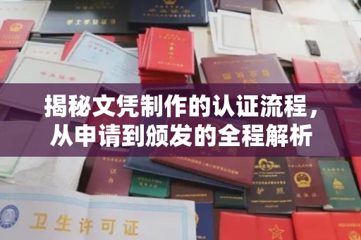 武山揭秘文凭制作的认证流程，从申请到颁发的全程解析