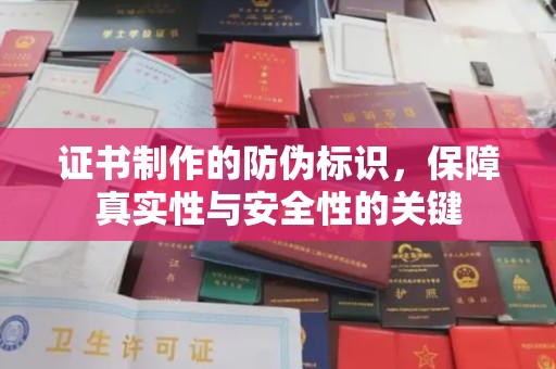 武山证书制作的防伪标识，保障真实性与安全性的关键