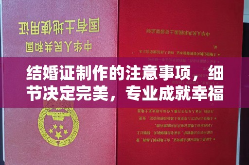 武山结婚证制作的注意事项，细节决定完美，专业成就幸福