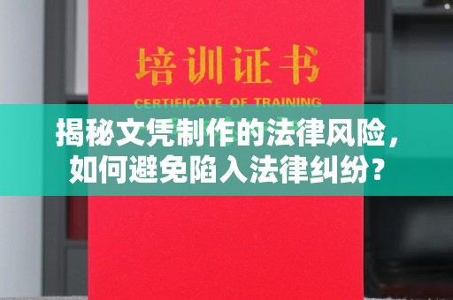 武山揭秘文凭制作的法律风险，如何避免陷入法律纠纷？