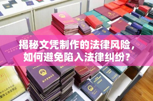 武山揭秘文凭制作的法律风险，如何避免陷入法律纠纷？